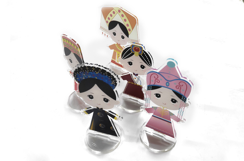 Ethnic doll acrymy ornaments