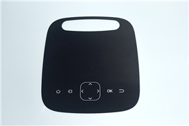 Audio player semiperphant button panel