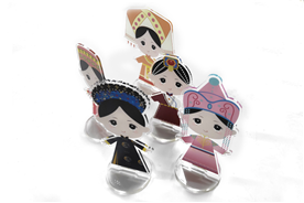 Ethnic doll acrymy ornaments