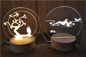 Acrylic glowing night lamp